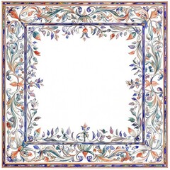 Floral Pattern Decorative Tile