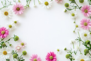 frame of flowers