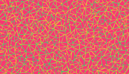 Colorful geometric pattern with triangles, vibrant design concept