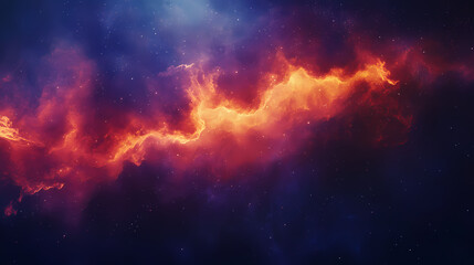 Fototapeta premium Cosmic unicorn, mane ablaze with nebula colors. ideal for fantasy, magic, and celestial themes. Celestial Cartographers. Illustration