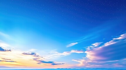 Obraz premium Dreamy sky shows stars clouds and vibrant colors