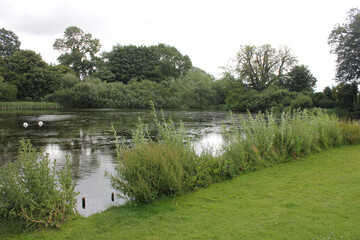 Baconsthorpe, Norfolk, United Kingdom, July 6, 2020. Views from Baconsthorpe Castle