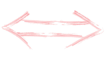 赤色の双方向二本矢印の水彩イラスト5