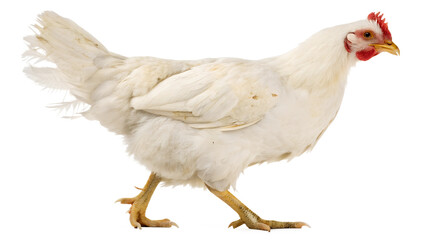 Fototapeta premium chicken side view isolated on transparent background png