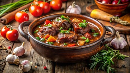 Rustic Oxtail Stew: Tender Beef in Rich Tomato & Herb Sauce