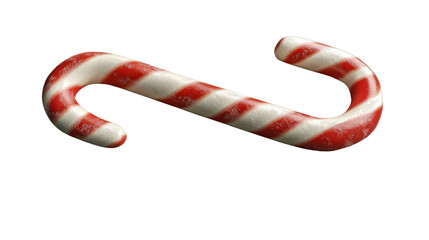Christmas candy cane rotating with transparent background