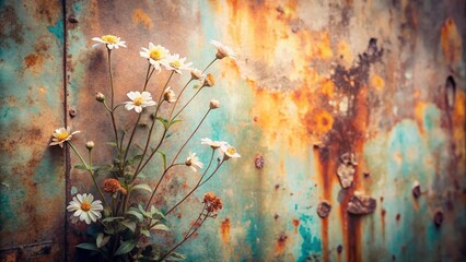 Soft Focus Watercolor Flower Medical Background: Urban Exploration Photography