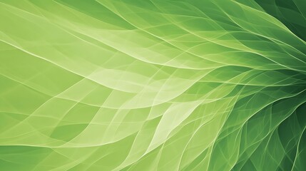 Obraz premium Serene Green Abstract: Flowing Lines, Calming Hues, Peaceful Vibe