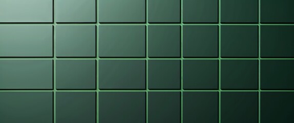 minimalist and modern style with a grid layout. It consists of a series of evenly spaced, dark green squares arranged in a three-by-three pattern