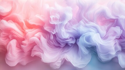 Fototapeta premium Abstract Colorful Smoke Background with Soft Pink and Purple Hues Creating a Dreamy and Ethereal Atmosphere