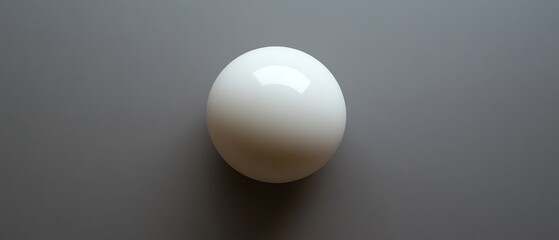 Simple white stress ball mockup, top view, smooth surface, soft lighting, highdetail texture, realistic photorealistic render