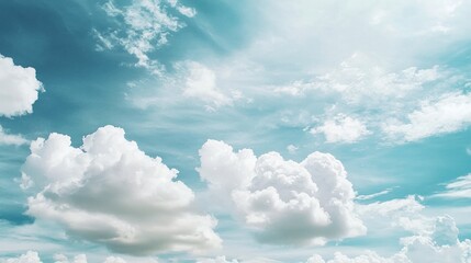 Dreamy Sky  Soft Clouds  Blue Heaven  Peaceful Nature Background