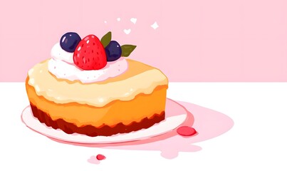 dessert pie background, generation AI 