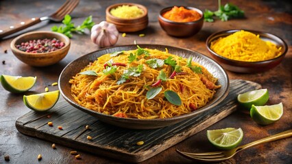 Sweet & Spicy Sev Bhaji with Jowar Bhakri - Indian Vegetarian Cuisine