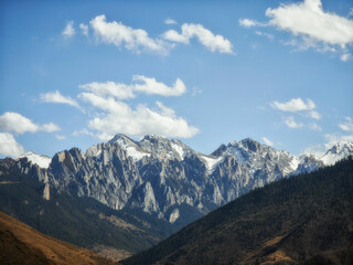 Breathtaking Mountain Landscape Under a Clear Sky