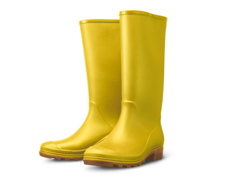 黄色いレインブーツ