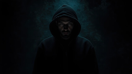 scary man in the dark generative ai