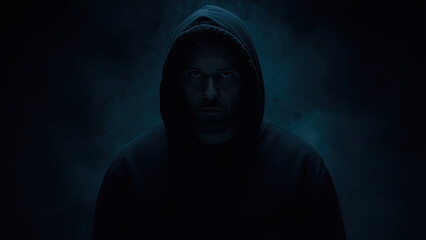 scary man in the dark generative ai