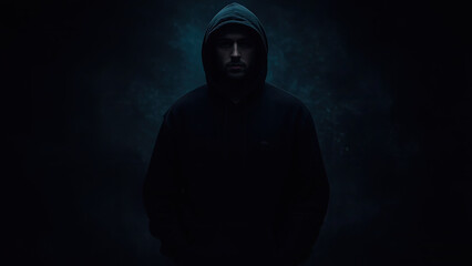 scary man in the dark generative ai