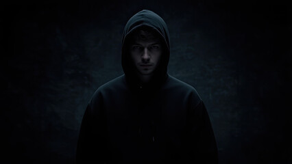 scary man in the dark generative ai