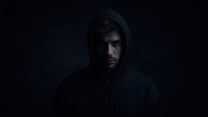 scary man in the dark generative ai