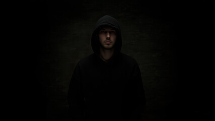 scary man in the dark generative ai