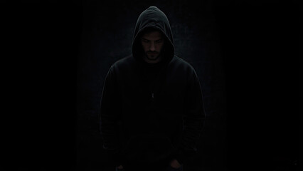 scary man in the dark generative ai