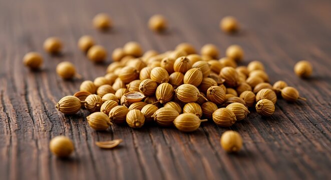A close-up of cumin seeds with their characteristic elongated shape and warm brown color.