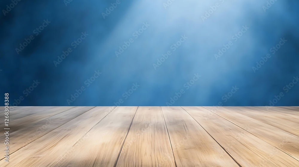 Poster wide wooden table surface with soft focus, ideal for design and decor projects.