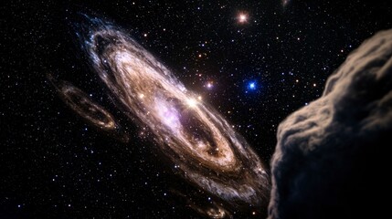 Cosmic Galaxy Nebula  Stellar Space Background  Stars  Night Sky  Universe  Astronomy