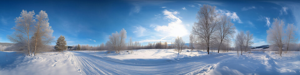 Vast cerulean skyscape with drifting cumulus formations in crisp ultrawide panorama, razor-sharp detail for immersive website headers, cinematic title sequences and digital billboard displays.