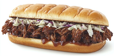 Delicious Bbq Pulled Pork Sandwich with Coleslaw