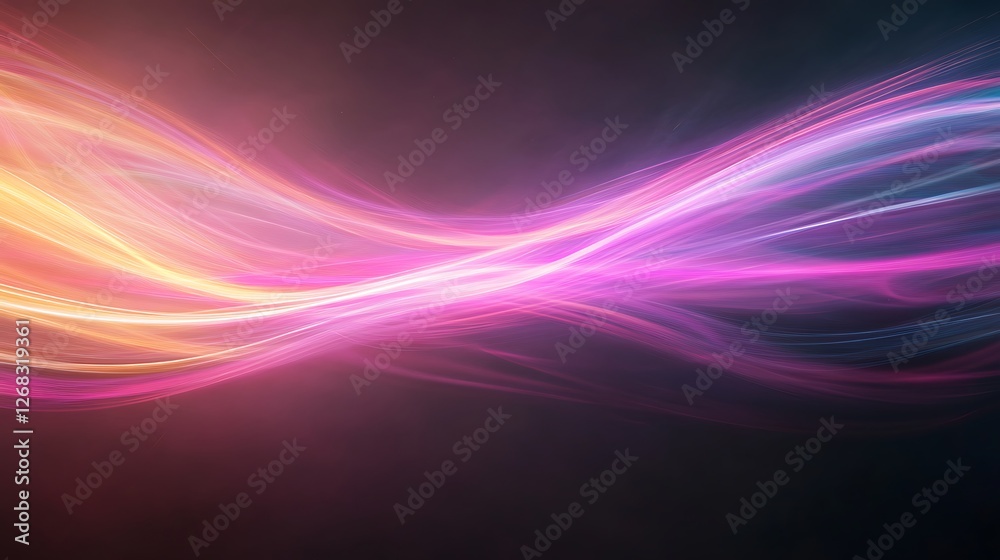 Aufkleber A striking image showcasing a vibrant explosion of multicolored light streaks.
