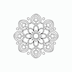 floral patterns kids Mandala Coloring Book, wall art, tile design