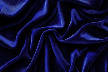 Fototapeta premium Elegant Deep Blue Velvet Fabric Texture Background for Design Projects