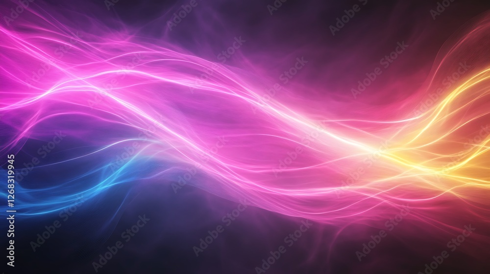 Aufkleber a vibrant image showcasing multicolored light streaks in an explosive arrangement.