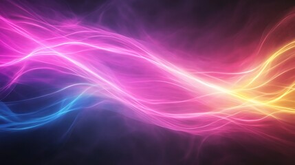 A vibrant image showcasing multicolored light streaks in an explosive arrangement.