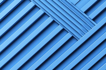 Obraz premium Abstract Blue Geometric Pattern with Linear Design Elements