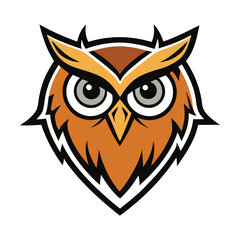 A bold, wild owl head hipster logo with sharp details, stylish glasses, and a modern, edgy look. Perfect for brands seeking a mix of wisdom, mystery, and trendiness.