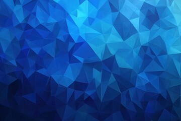 Fototapeta premium Abstract Blue Polygonal Background with Vivid Geometric Shapes
