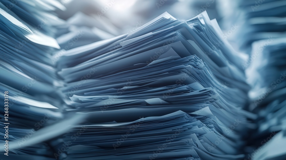 Poster digital documents being managed within an advanced document management system, with automatic organi