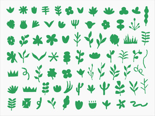 Abstract Botanical Silhouettes