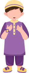 Muslim Boy Illustration