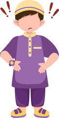 Muslim Boy Illustration