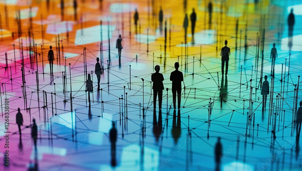 Poster navigating complex networks: individuals interconnect within a global system of relationships and in