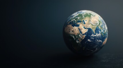 Fototapeta premium world earth hour day concept. Divided Earth Exploring the Global Landscape through Digital