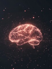 Surreal digital background featuring a neural network, ideal for tech and creative projects.