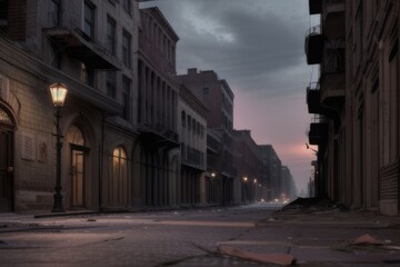 Fototapeta premium Abandoned City Street