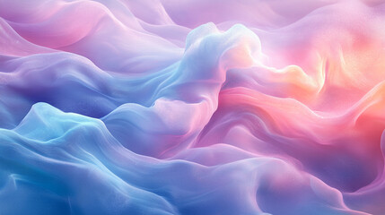 Obraz premium Abstract blue mint and pink background with interlaced digital glitch and distortion effect Symbolizes chaos technology nostalgia and digital transformation Futuristic cyberpunk retro aesthetic