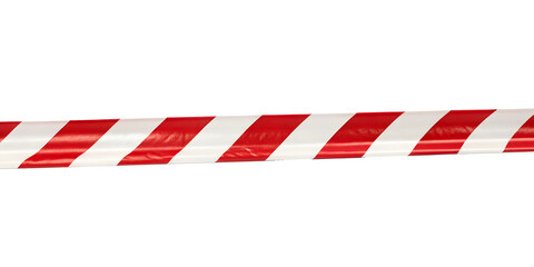 Horizontal Red and White Caution Tape on Transparent Background Safety Warning Tape, PNG Transparent